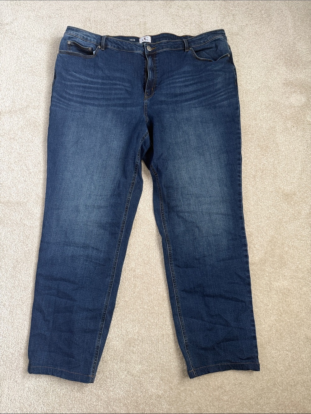 Classic Straight-Leg Women's Jeans in Dark Blue
